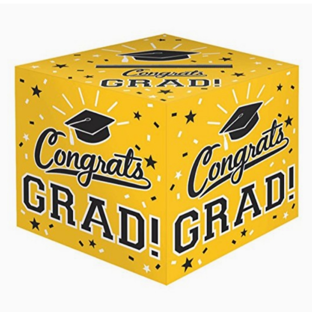 🆕 Graduation Cardstock Card Holder Box, 12in x 12in, NIP